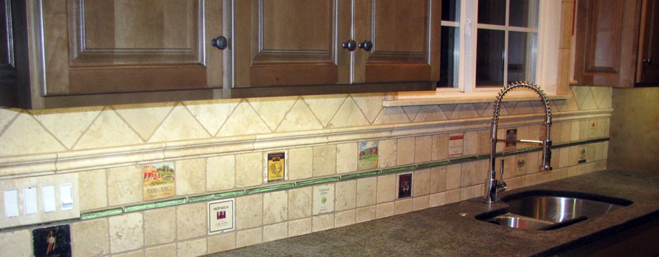 Custom backsplash
